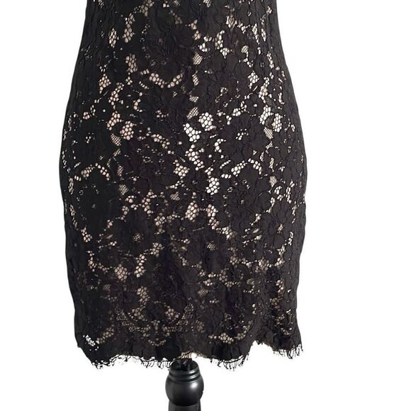 NWOT Lulu's Keep it Social Black Lace BodyCon Mini Dress - Size M - Picture 7 of 11